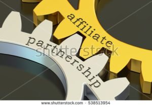 stock photo affiliate partnership concept on the gearwheels d rendering 538513954