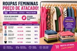 Fornecedor de Roupas Femininas para Revenda