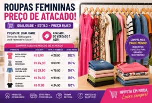 Fornecedor de Roupas Femininas para Revenda