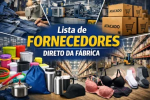 Lista de fornecedores direto da fábrica