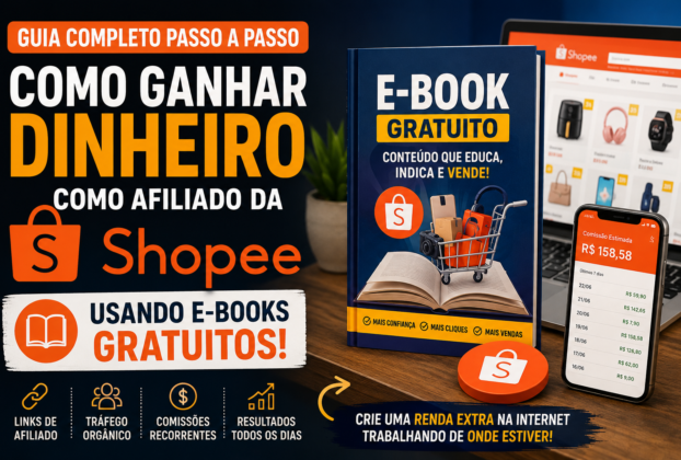 Como Ganhar Dinheiro como Afiliado da Shopee Usando E-books Gratuitos