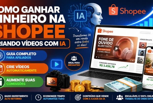 Como Ganhar Dinheiro na Shopee Criando Vídeos com Inteligência Artificial