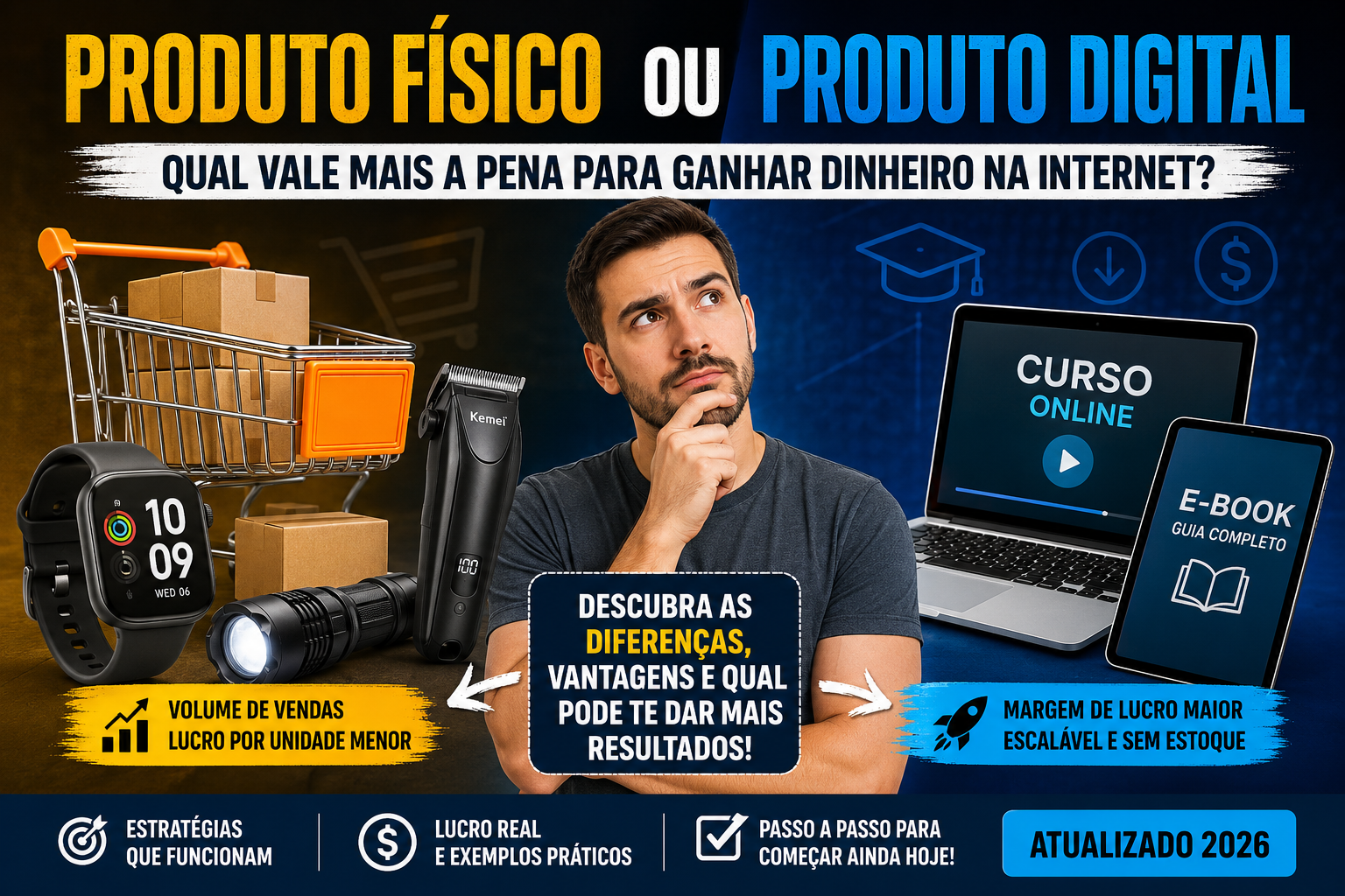 Produto Físico ou Produto Digital